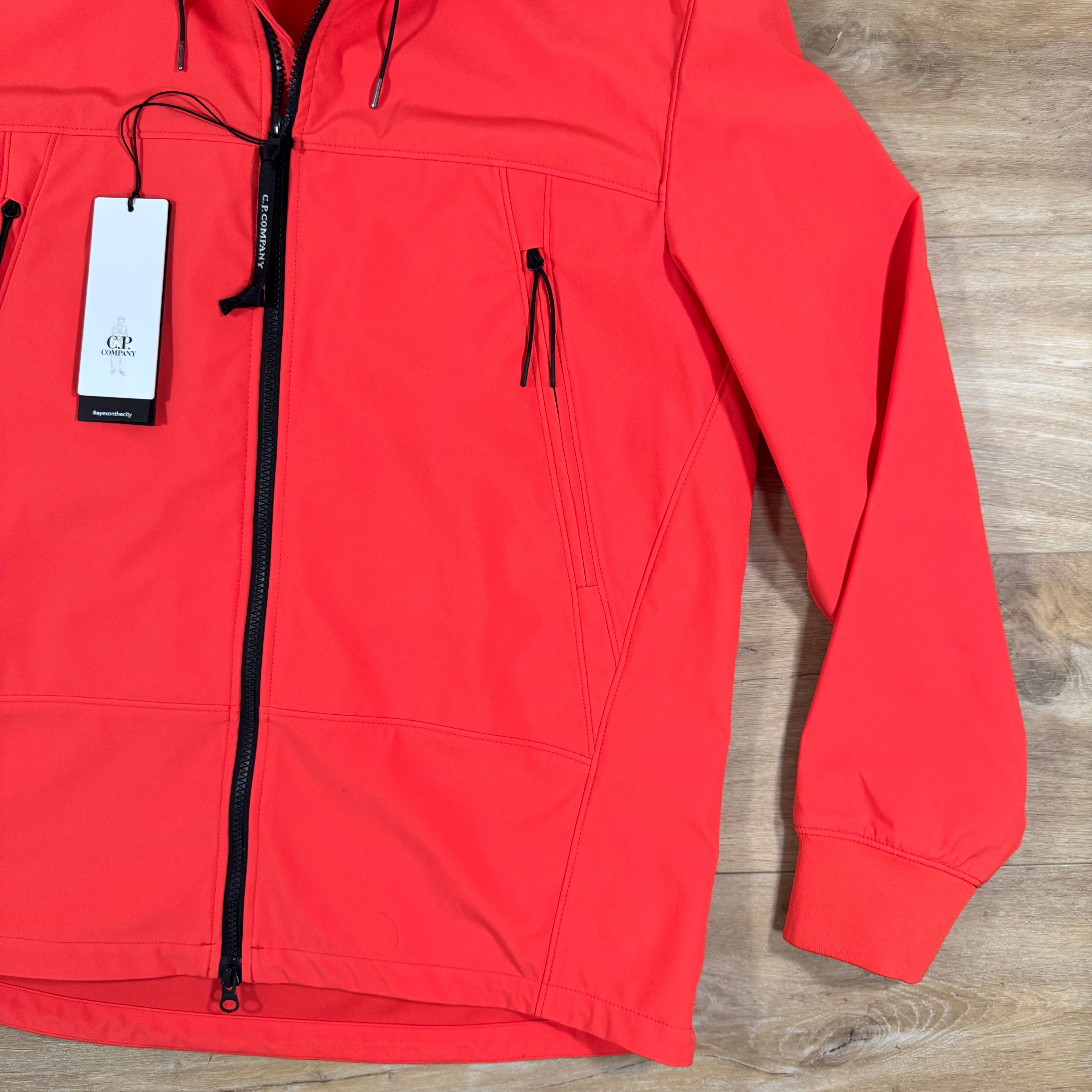 CP Company Shell-R Goggle Jacket in Poinciana Orange