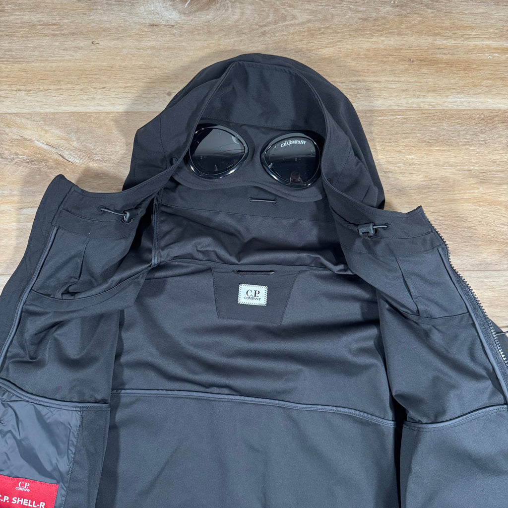 CP Company Shell-R Goggle Jacket in Black