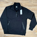 CP Company Diagonal Raised Half-Zipped Lens Sweatshirt in Black