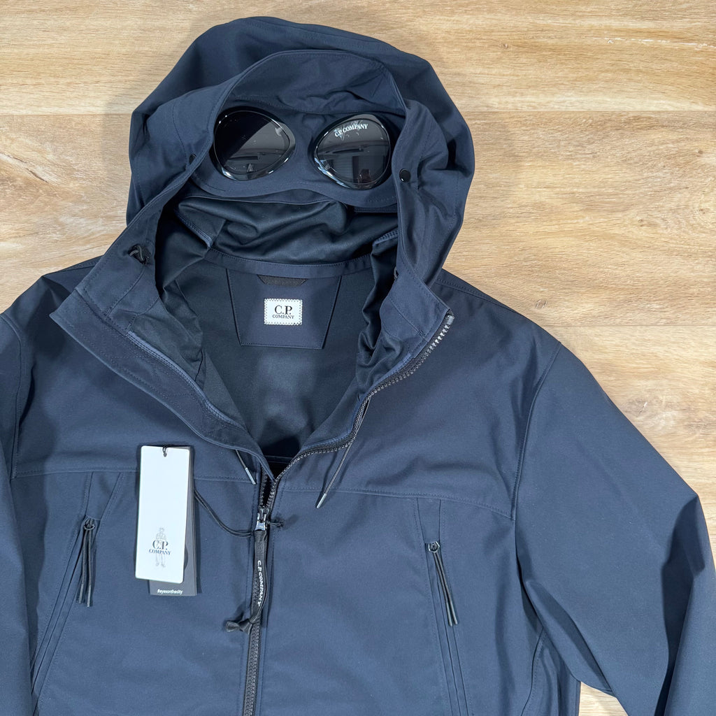 CP Company Shell-R Goggle Jacket in Navy
