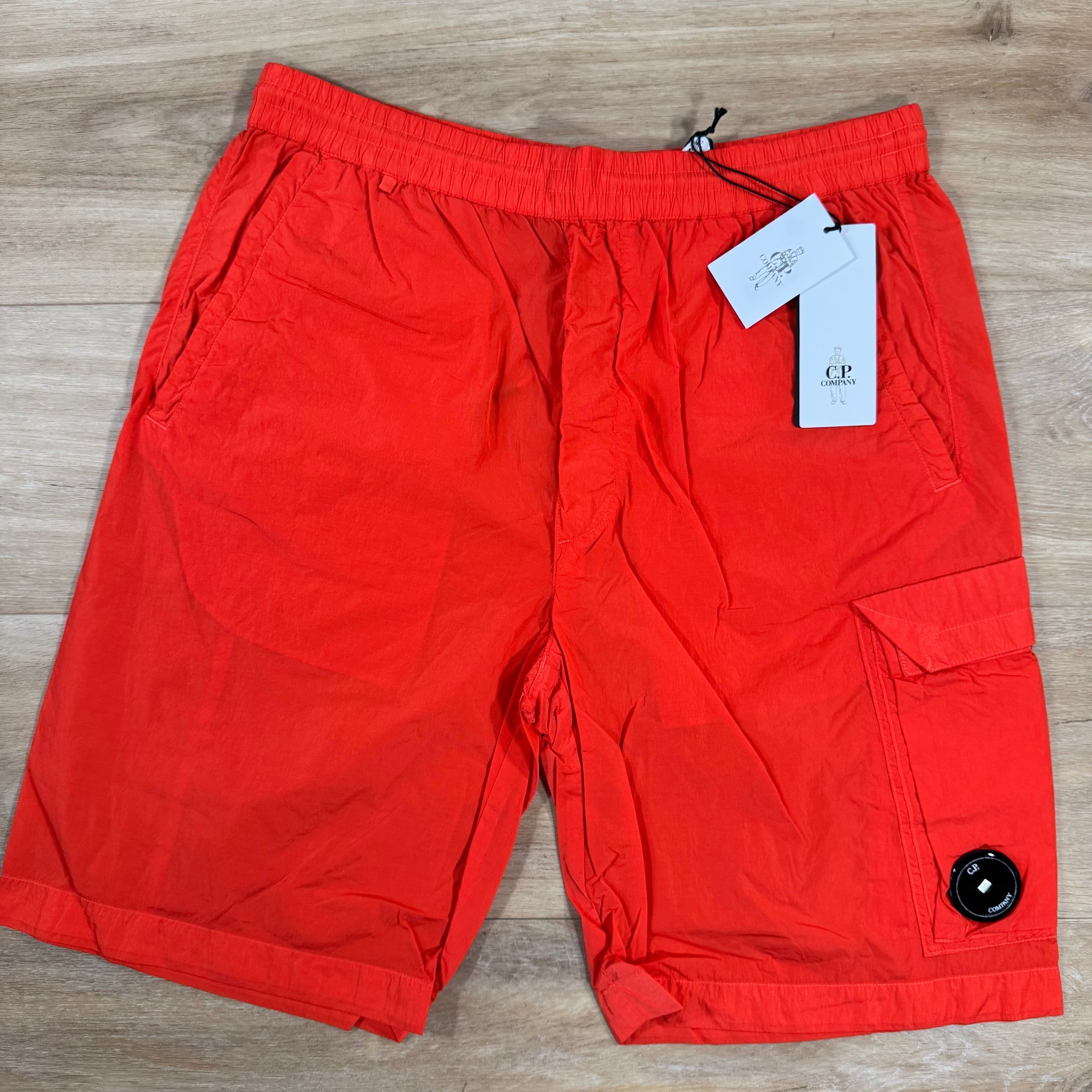 CP Company Chrome-R Cargo Shorts in Poinciana - Orange