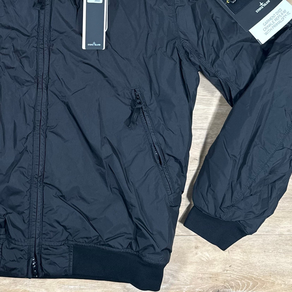 Stone Island Crinkle Reps R-NY Primaloft T-C Jacket in Black