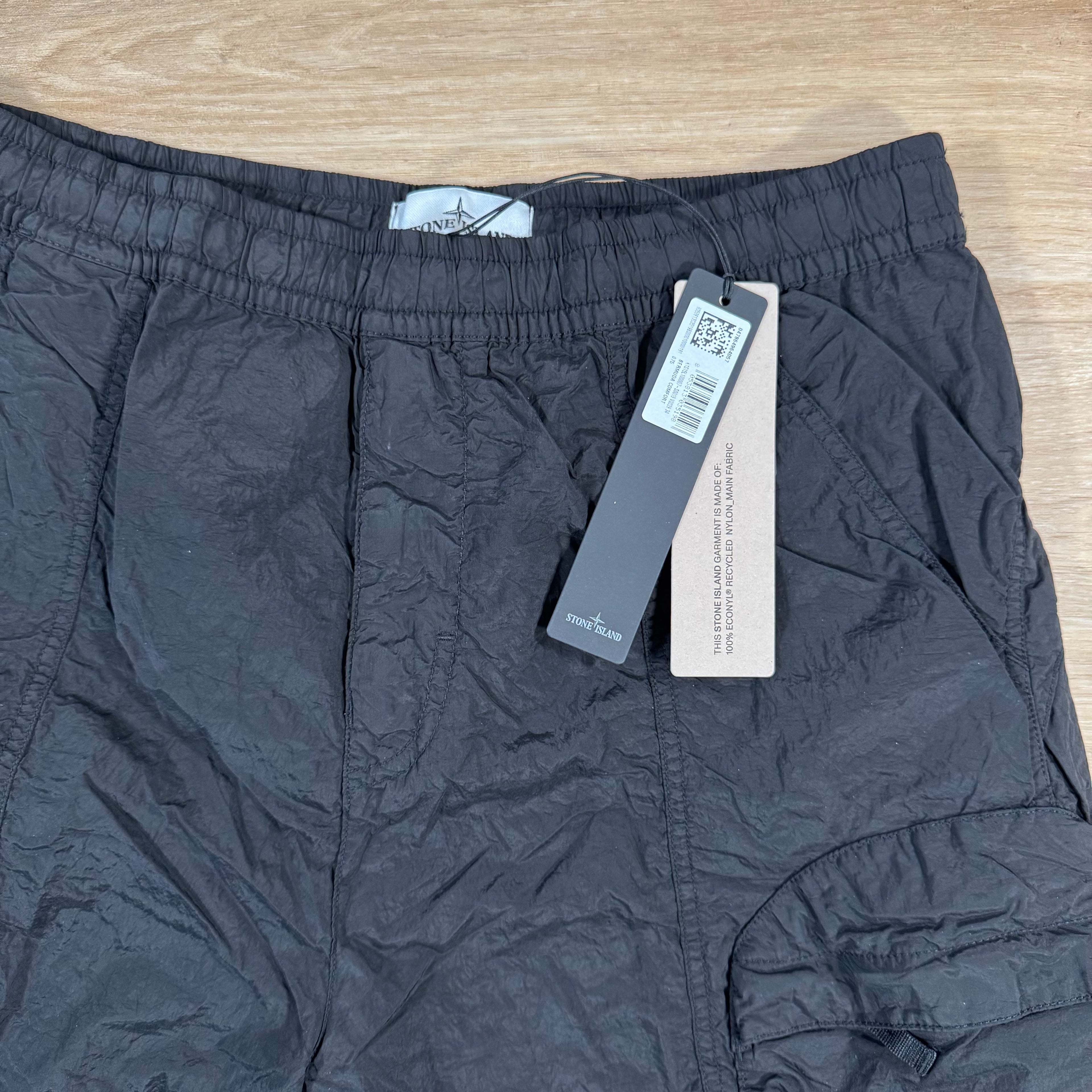 Stone Island Nylon Metal Bermuda Shorts in Black