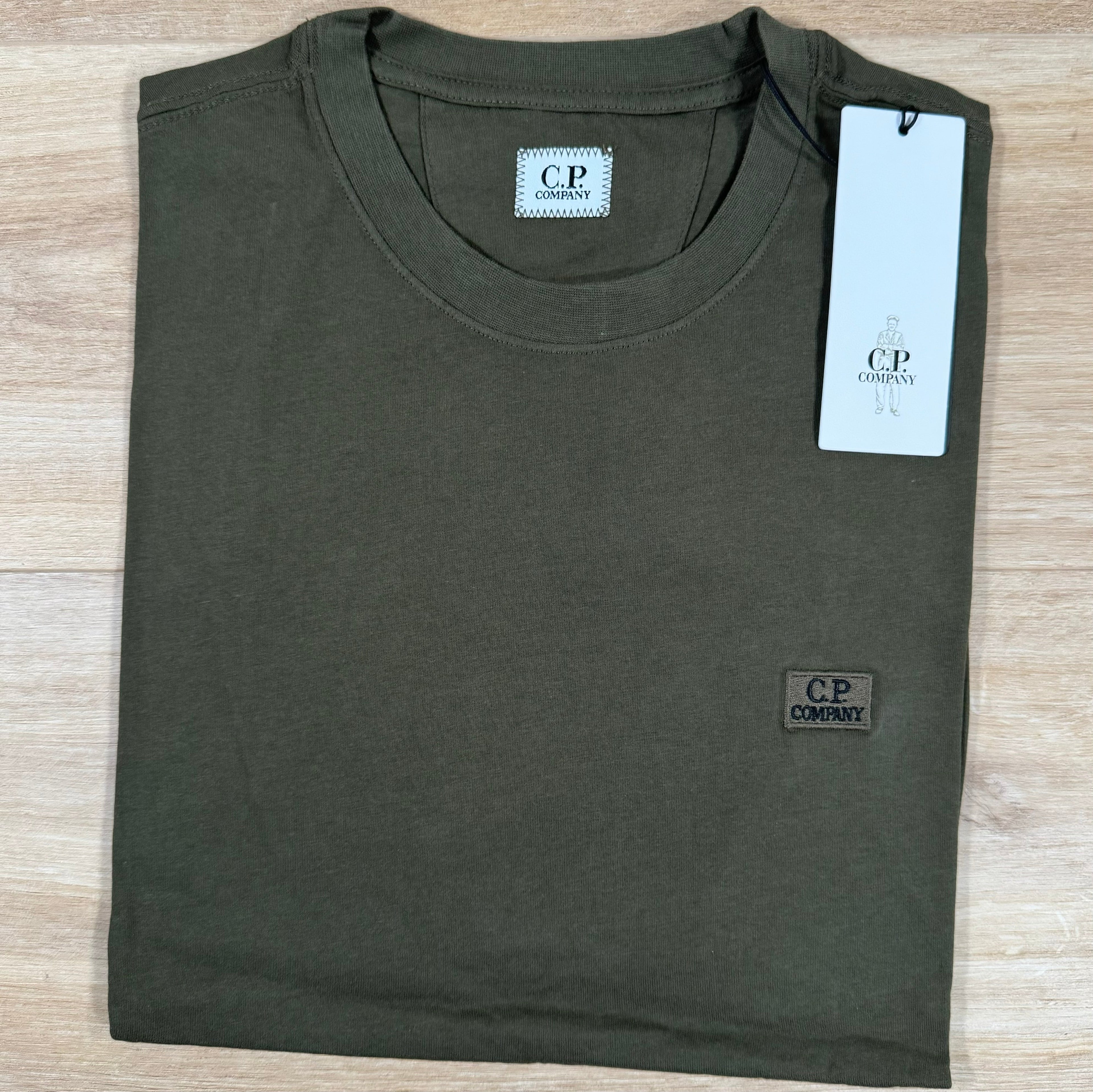CP Company Logo Patch T-Shirt in Ivy Green