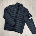 Stone Island Woven Down Jacket - Black
