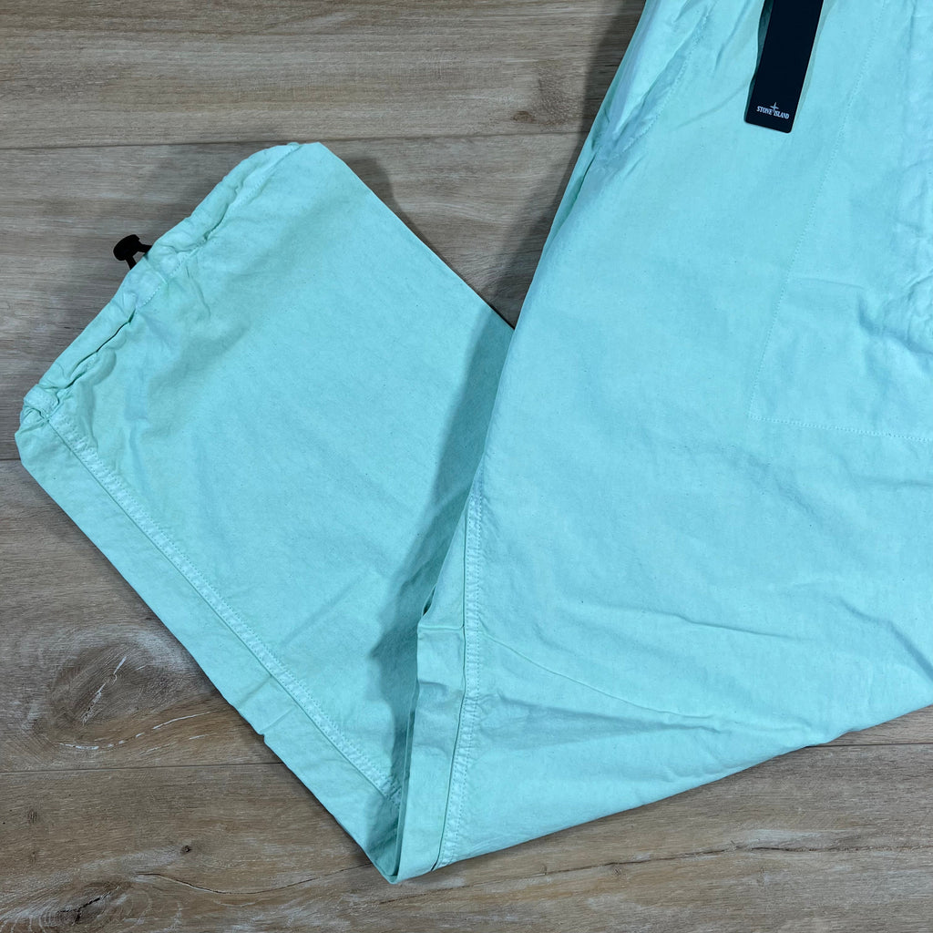 Stone Island Straight Leg Marina Trousers in Light Green
