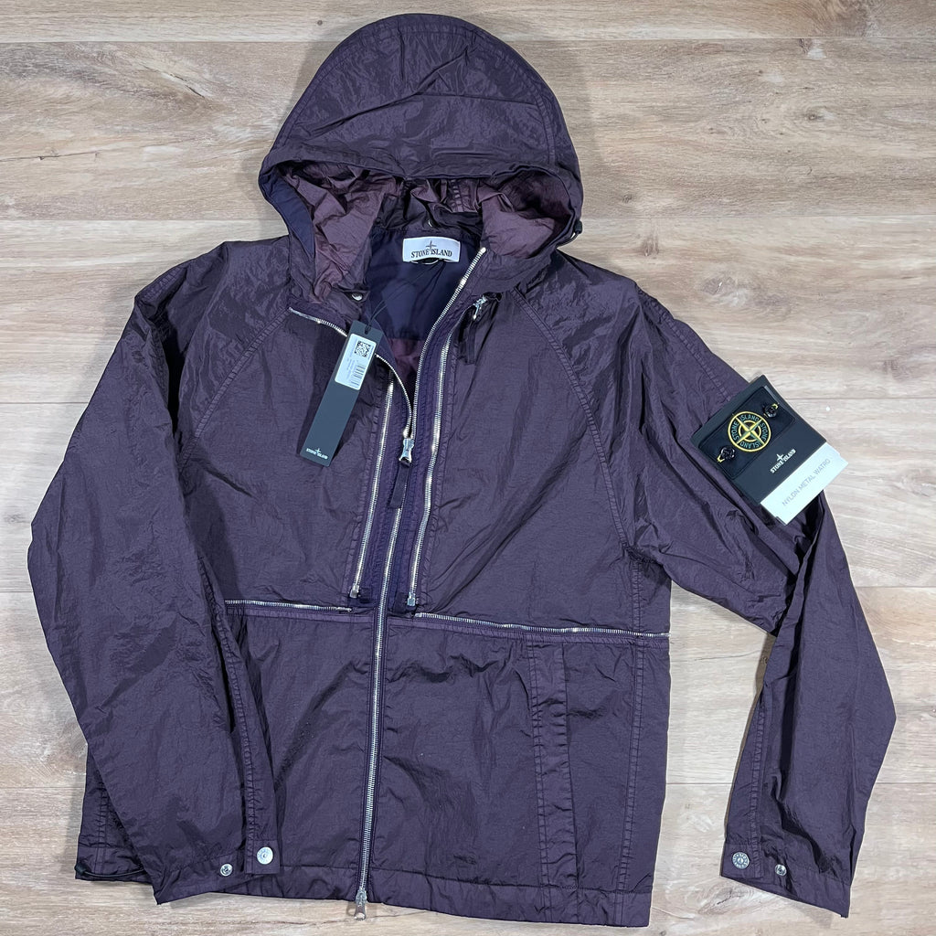 Stone Island Nylon Metal Watro-TC Convertible Jacket in Burgundy