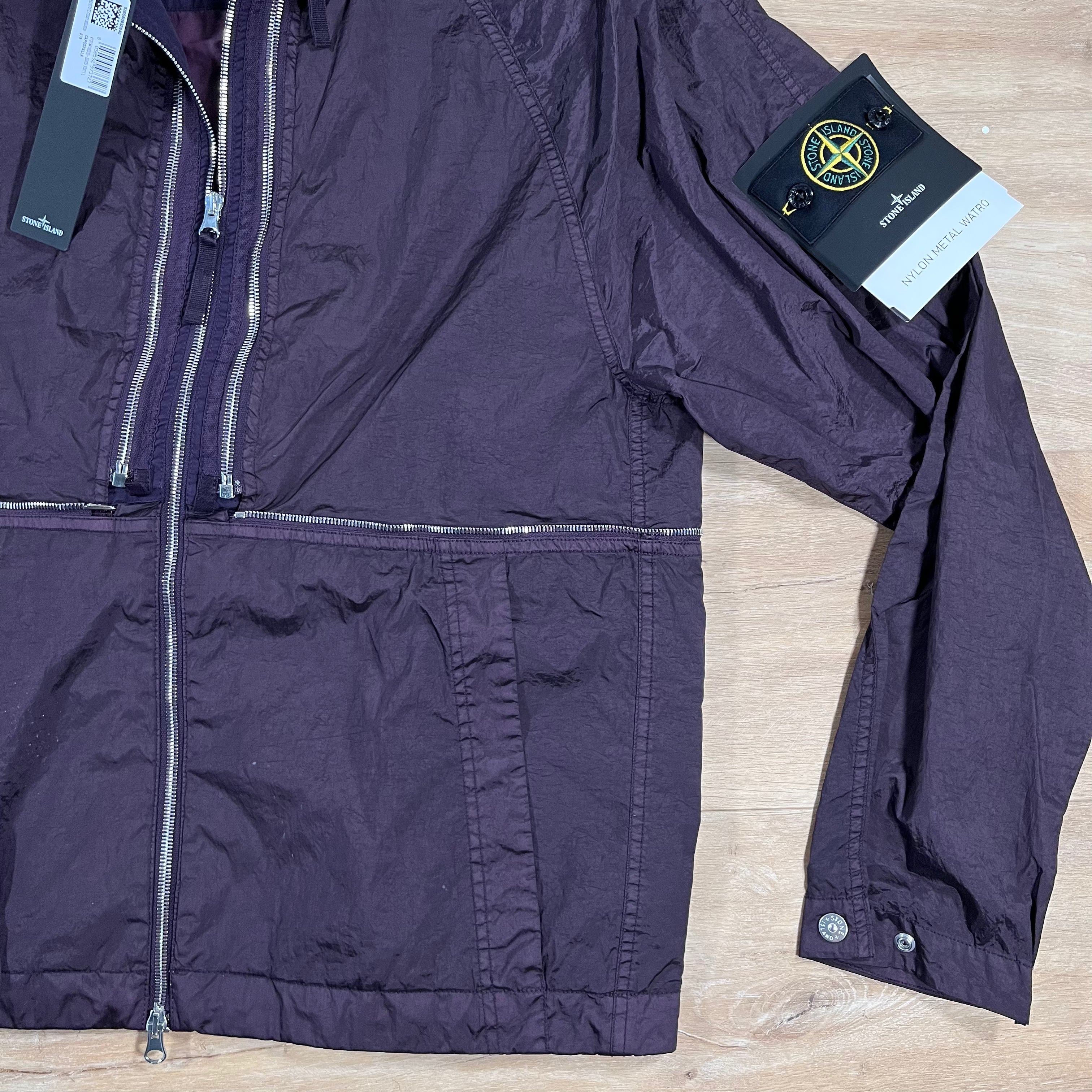 Stone Island Nylon Metal Watro-TC Convertible Jacket in Burgundy