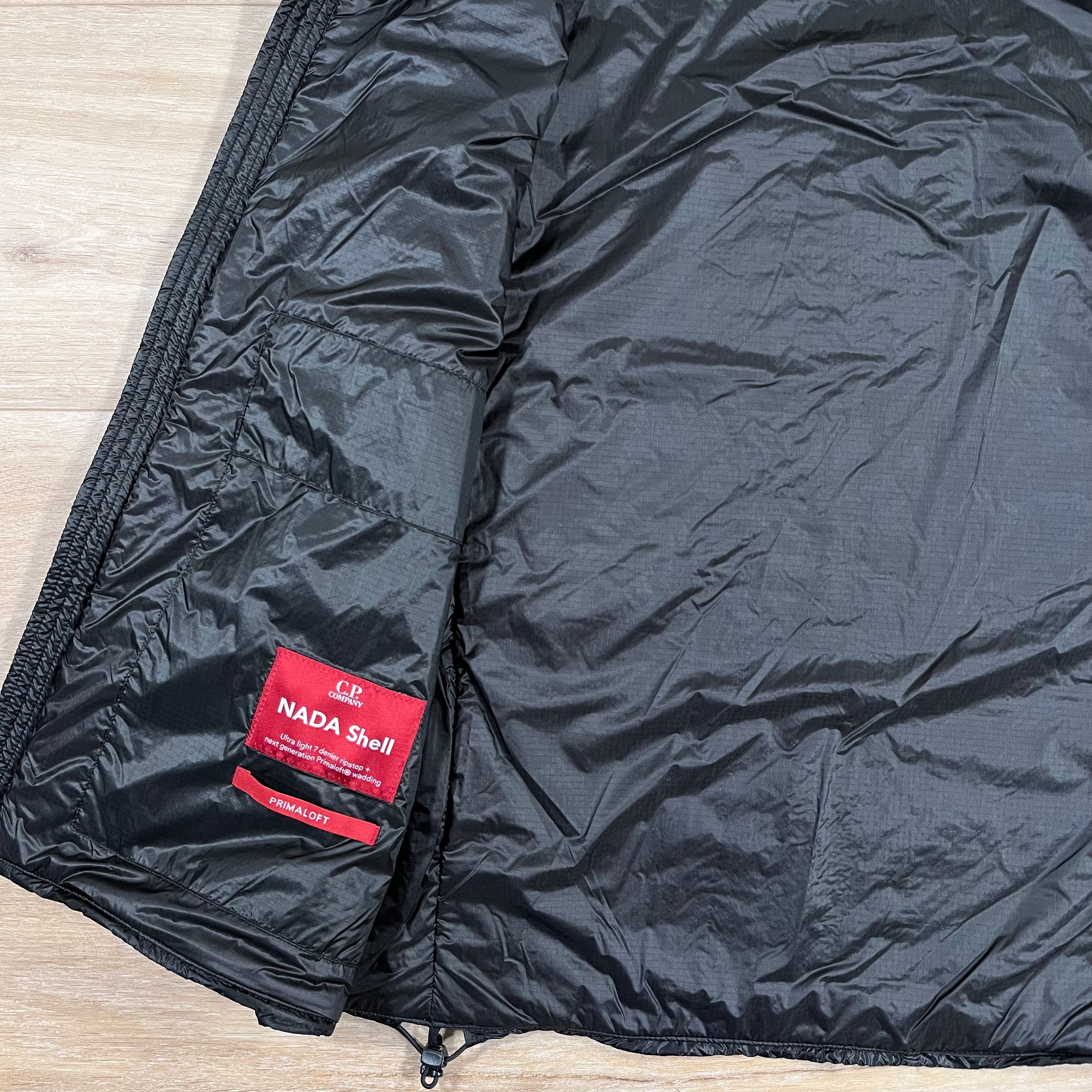 CP Company Nada Shell Goggle Padded Gilet in Black