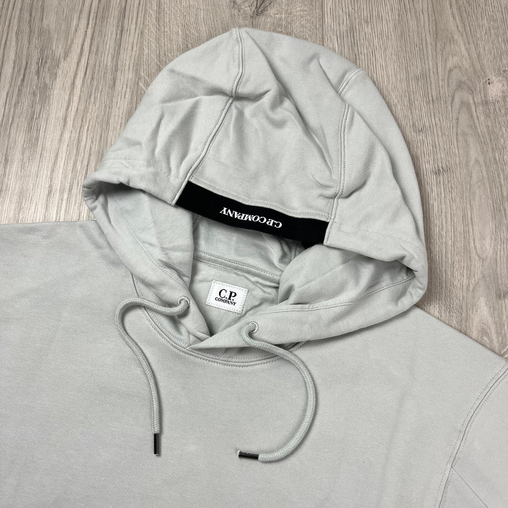 CP Company Raised Fleece Hoodie - Blue Fox
