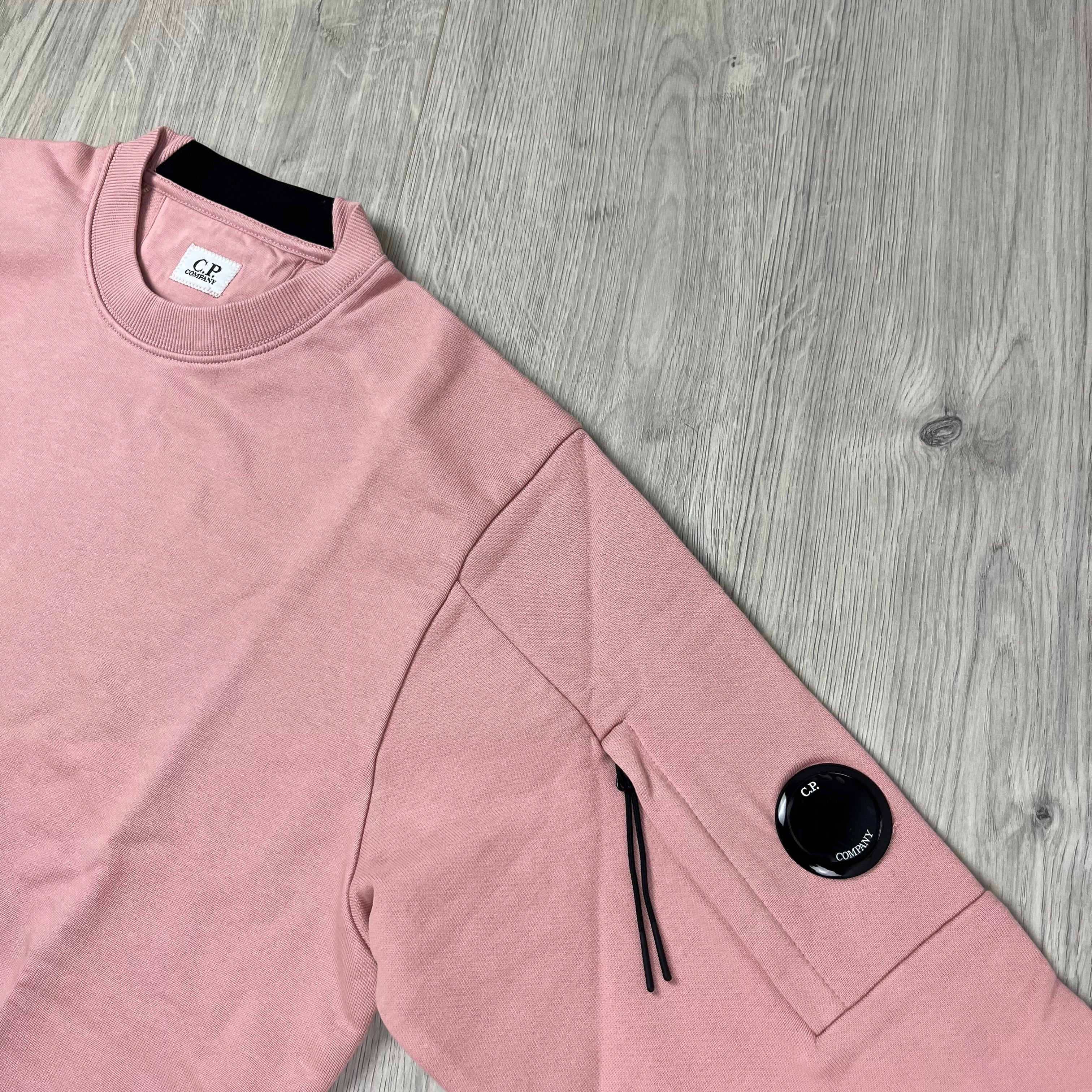 CP Company Raised Fleece Sweatshirt - Misty Rose