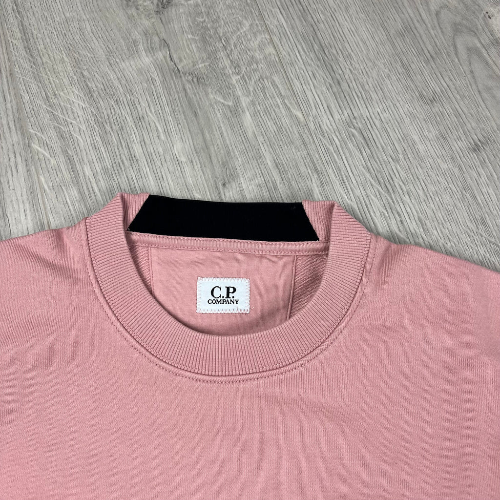 CP Company Raised Fleece Sweatshirt - Misty Rose