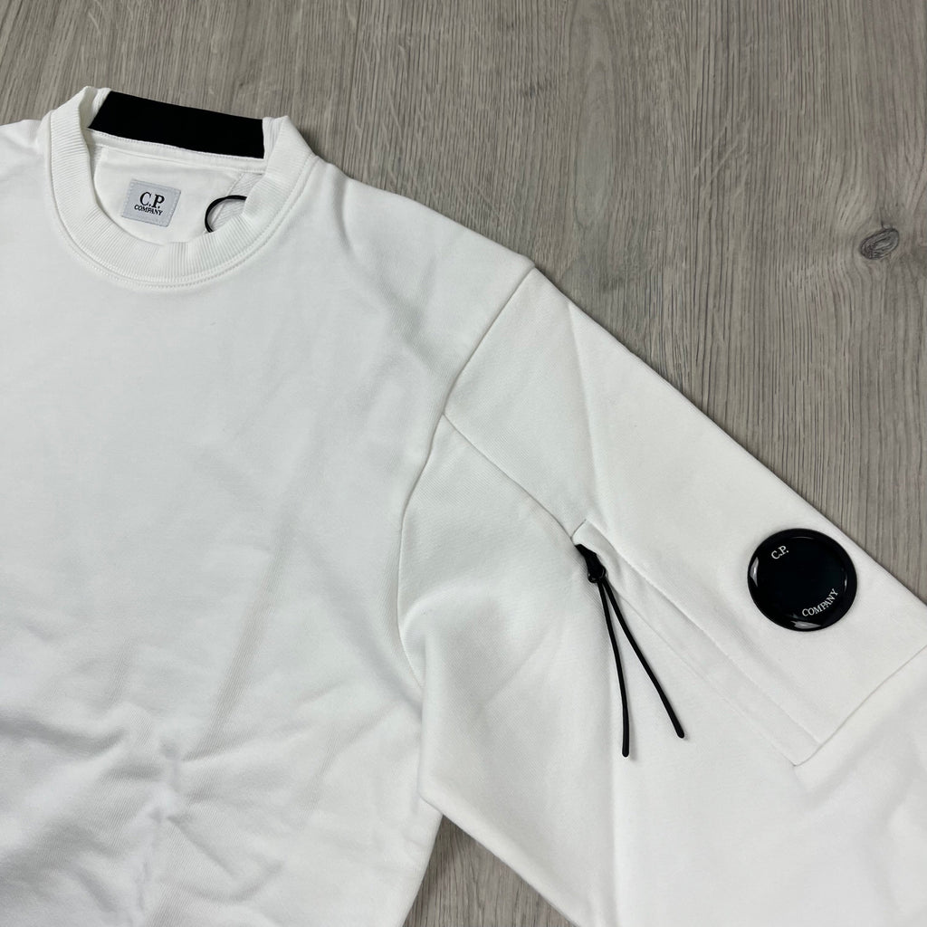 CP Company Raised Fleece Sweatshirt - White