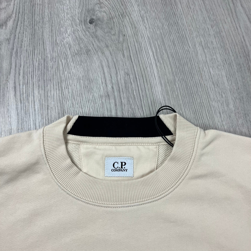 CP Company Raised Fleece Sweatshirt - Pistachio Shell