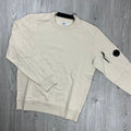 CP Company Raised Fleece Sweatshirt - Pistachio Shell