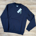 CP Company Diagonal Raised Lens Sweatshirt in Navy