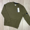 CP Company Raised Fleece Sweatshirt - Ivy Green
