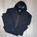 CP Company Raised Fleece Tracksuit - Black