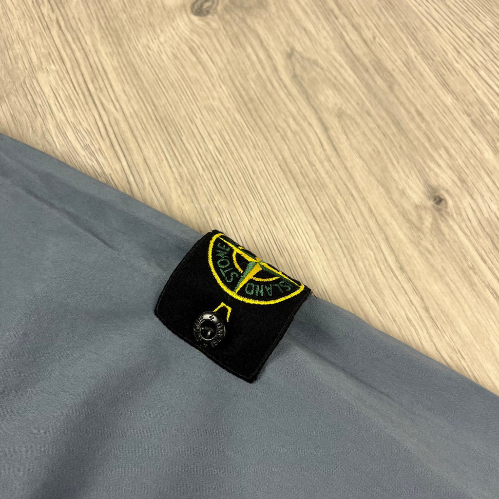 Stone Island Zip Overshirt - Avio Blue