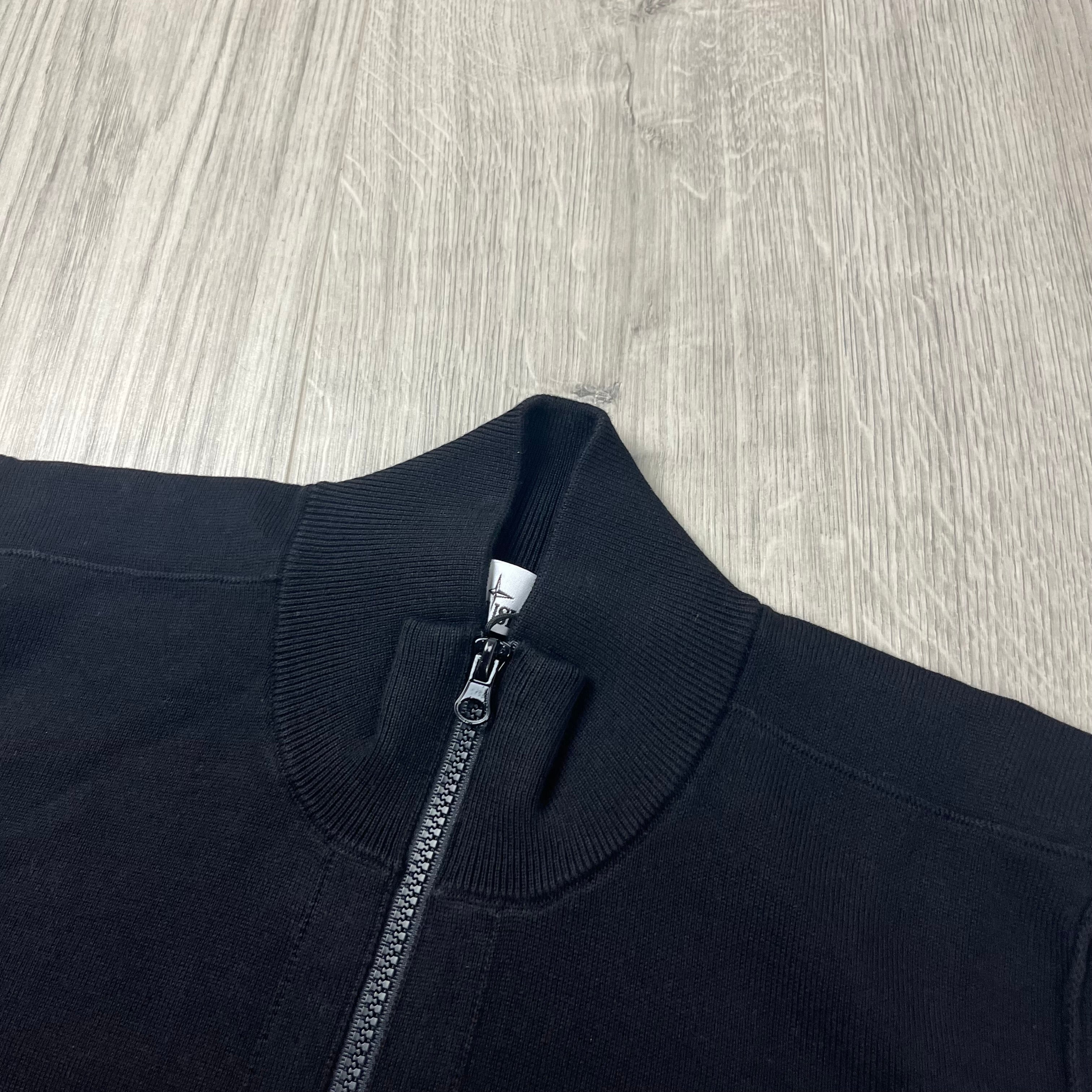 Stone Island Knit Half Zip Fleece - Black
