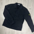 Stone Island Zip Overshirt - Black